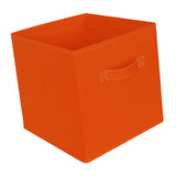 Maxbell Fabric Storage Cube Clothes Shoes Open Storage Bin for Kid's Room Study Desk orange