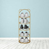 Maxbell Shoe Rack Modern Versatile Shoe Organiazer for Indoor Outdoor Entryway Rooms 5 Layer