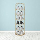 Maxbell Shoe Rack Modern Versatile Shoe Organiazer for Indoor Outdoor Entryway Rooms 6 Layer