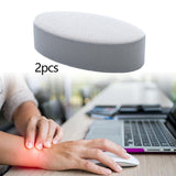 Maxbell 2x Wrist Elbow Rest Pad for Desk Compact Versatile Memory Foam Wrist Support Light Gray