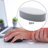 Maxbell 2x Wrist Elbow Rest Pad for Desk Compact Versatile Memory Foam Wrist Support Light Gray