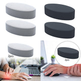 Maxbell 2x Wrist Elbow Rest Pad for Desk Compact Versatile Memory Foam Wrist Support Light Gray