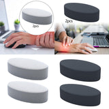 Maxbell 2x Wrist Elbow Rest Pad for Desk Compact Versatile Memory Foam Wrist Support Light Gray