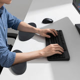Maxbell 2x Wrist Elbow Rest Pad for Desk Compact Versatile Memory Foam Wrist Support Dark Gray