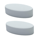 Maxbell 2Pcs Wrist Elbow Rest Pad for Desk Comfortable Padded for Office Home Gaming Light Gray