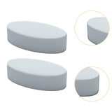 Maxbell 2Pcs Wrist Elbow Rest Pad for Desk Comfortable Padded for Office Home Gaming Light Gray