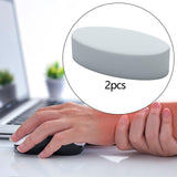 Maxbell 2Pcs Wrist Elbow Rest Pad for Desk Comfortable Padded for Office Home Gaming Light Gray