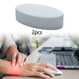 Maxbell 2Pcs Wrist Elbow Rest Pad for Desk Comfortable Padded for Office Home Gaming Light Gray