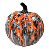 Maxbell Pumpkin Figurine Resin Mini Halloween Decor for Thanksgiving Tabletop Mantel L red