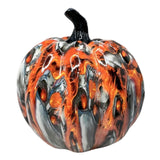 Maxbell Pumpkin Figurine Resin Mini Halloween Decor for Thanksgiving Tabletop Mantel L red
