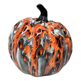 Maxbell Pumpkin Figurine Resin Mini Halloween Decor for Thanksgiving Tabletop Mantel L red