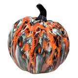 Maxbell Pumpkin Figurine Resin Mini Halloween Decor for Thanksgiving Tabletop Mantel L red