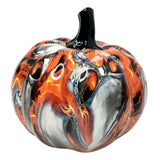 Maxbell Pumpkin Figurine Resin Mini Halloween Decor for Thanksgiving Tabletop Mantel S red