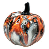 Maxbell Pumpkin Figurine Resin Mini Halloween Decor for Thanksgiving Tabletop Mantel S red