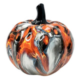 Maxbell Pumpkin Figurine Resin Mini Halloween Decor for Thanksgiving Tabletop Mantel S red