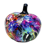 Maxbell Pumpkin Figurine Resin Mini Halloween Decor for Thanksgiving Tabletop Mantel S purple