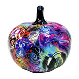Maxbell Pumpkin Figurine Resin Mini Halloween Decor for Thanksgiving Tabletop Mantel S purple