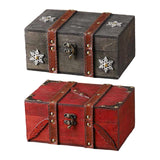 Maxbell Treasure Chest Box Jewelry Storage Box for Bracelets Pendant Charms Earrings Gray