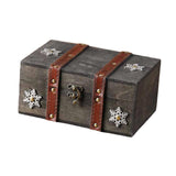 Maxbell Treasure Chest Box Jewelry Storage Box for Bracelets Pendant Charms Earrings Gray