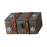 Maxbell Treasure Chest Box Jewelry Storage Box for Bracelets Pendant Charms Earrings Gray