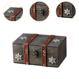 Maxbell Treasure Chest Box Jewelry Storage Box for Bracelets Pendant Charms Earrings Gray