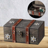 Maxbell Treasure Chest Box Jewelry Storage Box for Bracelets Pendant Charms Earrings Gray