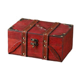Maxbell Treasure Chest Box Jewelry Storage Box for Bracelets Pendant Charms Earrings Red