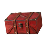 Maxbell Treasure Chest Box Jewelry Storage Box for Bracelets Pendant Charms Earrings Red