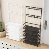 Maxbell Coat Hanger Handbag Gifts Space Saving Shoe Rack for Entryway Bedroom Garage White