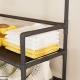 Maxbell Coat Hanger Handbag Gifts Space Saving Shoe Rack for Entryway Bedroom Garage White