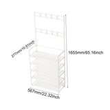 Maxbell Coat Hanger Handbag Gifts Space Saving Shoe Rack for Entryway Bedroom Garage Black