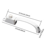 Maxbell Push Button Latch for Screen Thick Home Creative Office Supplies Replacement White