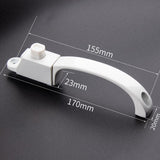 Maxbell Push Button Latch for Screen Thick Home Creative Office Supplies Replacement White