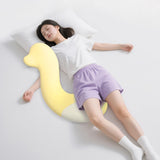 Maxbell Long Body Pillow for Sleeping Portable Leg Pillow for Birthday Gift Sofa Bed Beige Yellow