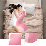 Maxbell Long Body Pillow for Sleeping Portable Leg Pillow for Birthday Gift Sofa Bed Deep Pink