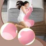 Maxbell Long Body Pillow for Sleeping Portable Leg Pillow for Birthday Gift Sofa Bed Deep Pink