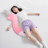 Maxbell Long Body Pillow for Sleeping Portable Leg Pillow for Birthday Gift Sofa Bed Deep Pink