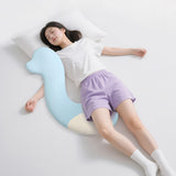 Maxbell Long Body Pillow for Sleeping Portable Leg Pillow for Birthday Gift Sofa Bed Blue