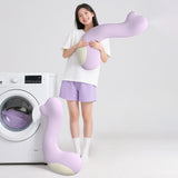 Maxbell Long Body Pillow for Sleeping Portable Leg Pillow for Birthday Gift Sofa Bed Violet