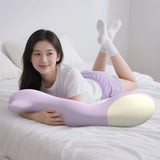 Maxbell Long Body Pillow for Sleeping Portable Leg Pillow for Birthday Gift Sofa Bed Violet