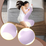 Maxbell Long Body Pillow for Sleeping Portable Leg Pillow for Birthday Gift Sofa Bed Violet
