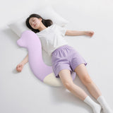 Maxbell Long Body Pillow for Sleeping Portable Leg Pillow for Birthday Gift Sofa Bed Violet