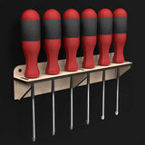 Maxbell Screwdriver Organizer Wall Mount Screwdriver Holder for Home Easy to Install 22.5cmx5cmx4cm