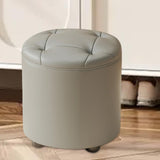 Maxbell Small Foot Stool Pouf Ottoman Step Stool Footrest for Bedroom Indoor Nursery Gray