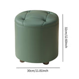 Maxbell Small Foot Stool Pouf Ottoman Step Stool Footrest for Bedroom Indoor Nursery Green