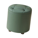 Maxbell Small Foot Stool Pouf Ottoman Step Stool Footrest for Bedroom Indoor Nursery Green