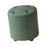 Maxbell Small Foot Stool Pouf Ottoman Step Stool Footrest for Bedroom Indoor Nursery Green