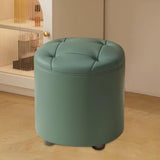 Maxbell Small Foot Stool Pouf Ottoman Step Stool Footrest for Bedroom Indoor Nursery Green