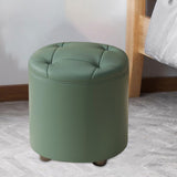 Maxbell Small Foot Stool Pouf Ottoman Step Stool Footrest for Bedroom Indoor Nursery Green