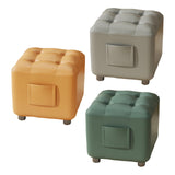 Maxbell Small Foot Stool Pouf Ottoman Furniture Footrest for Playroom Indoor Nursery Orange